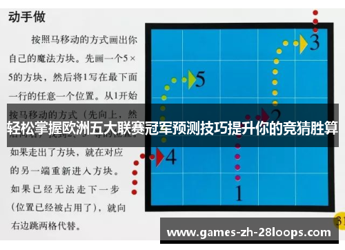 轻松掌握欧洲五大联赛冠军预测技巧提升你的竞猜胜算